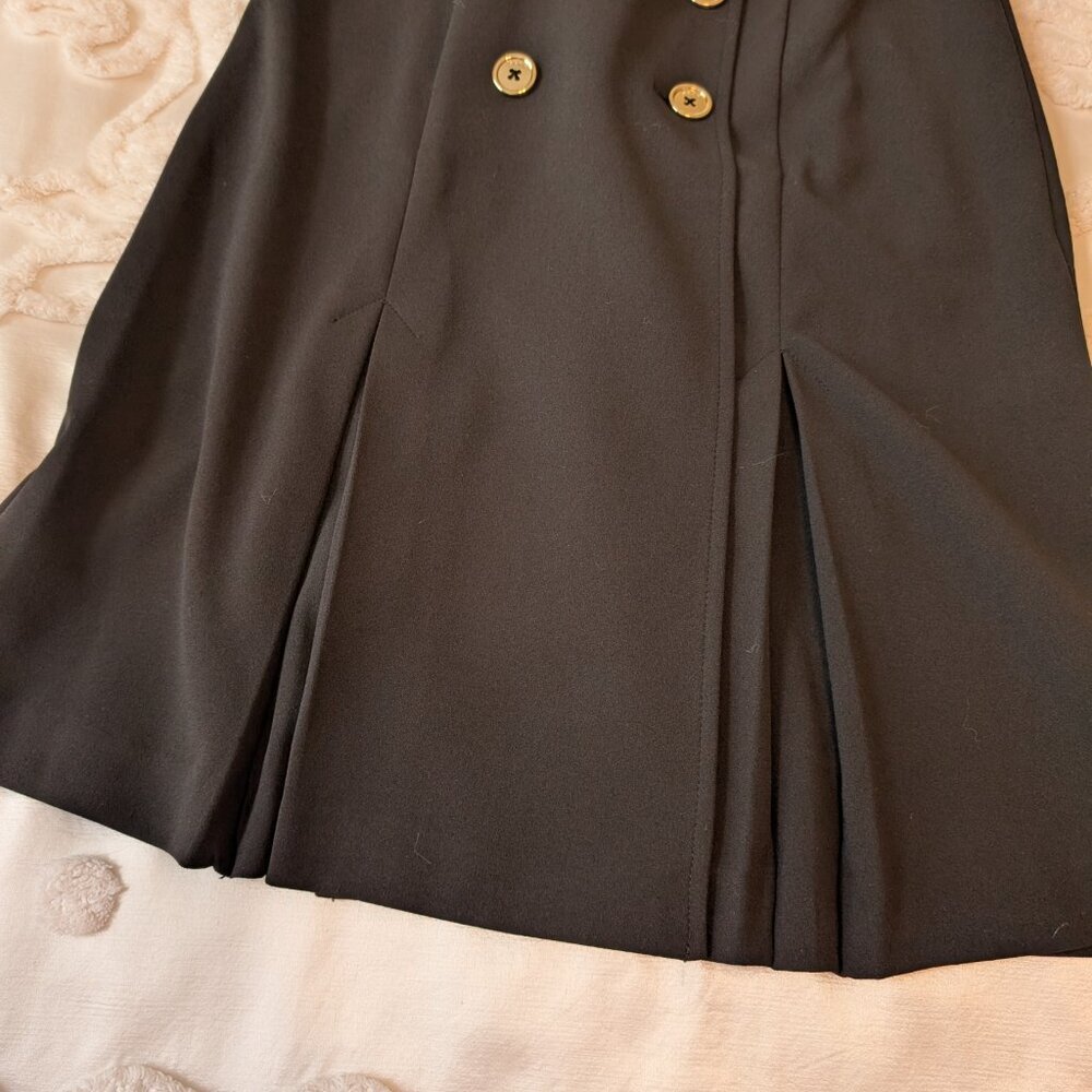 DKNY double-breasted mini dress 4 sleeveless blazer gold buttons EUC Y2K - Picture 7 of 10